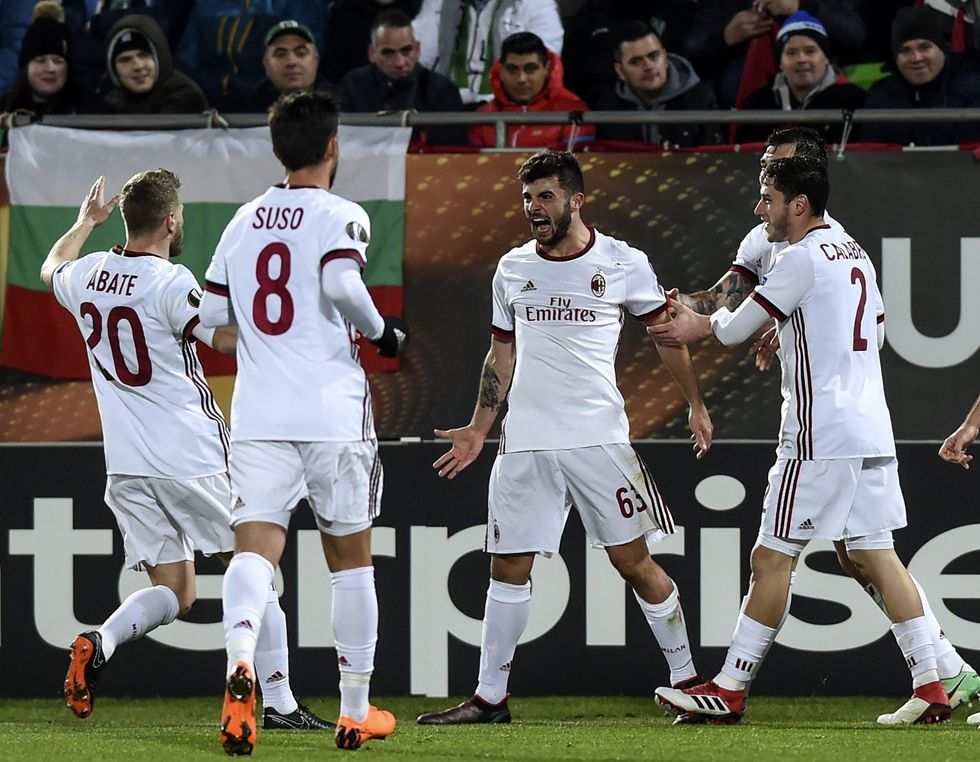 Ludogorets-Milan gol Cutrone