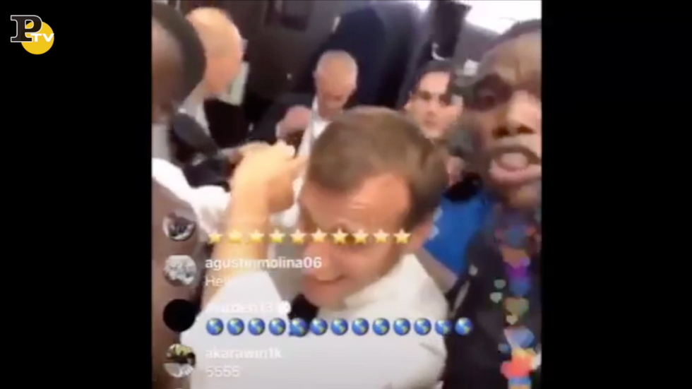 Macron esultanza dab dance spogliatoio Francia Campione del Mondo Russia 2018