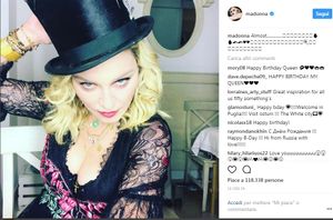 Madonna festeggia il compleanno in Italia