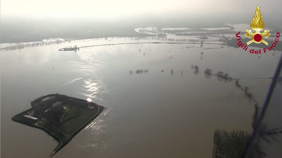 maltempo alluvione piemonte video elicottero