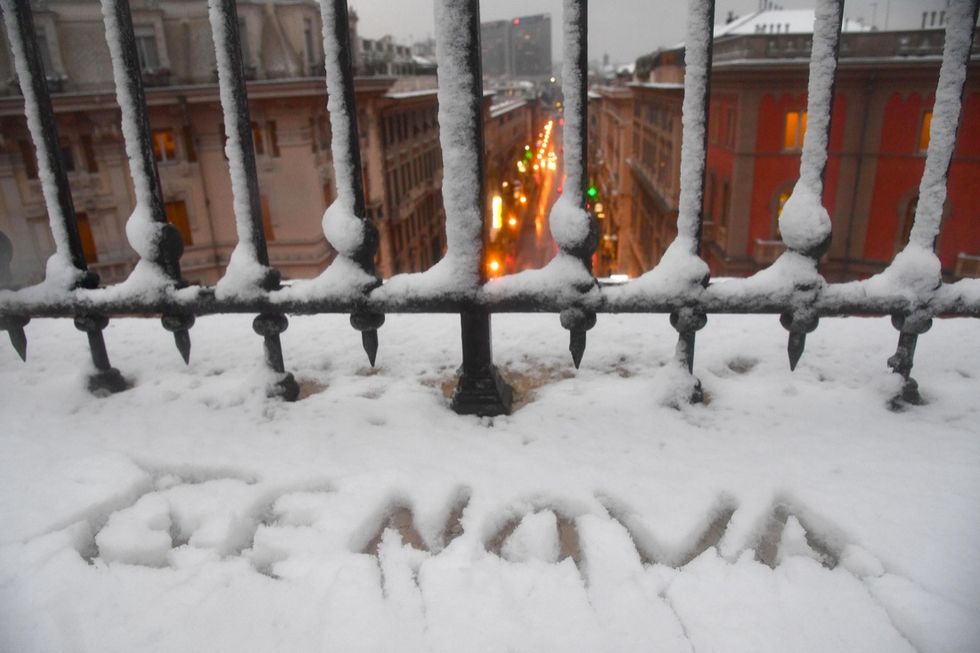 Maltempo: nevica a Genova e sulla Liguria