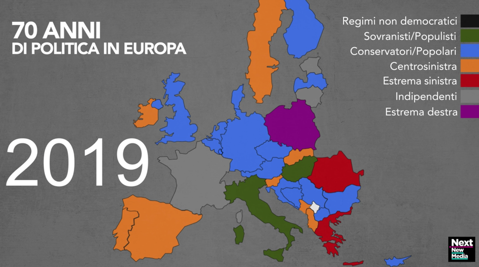 Mappa politica europa storia