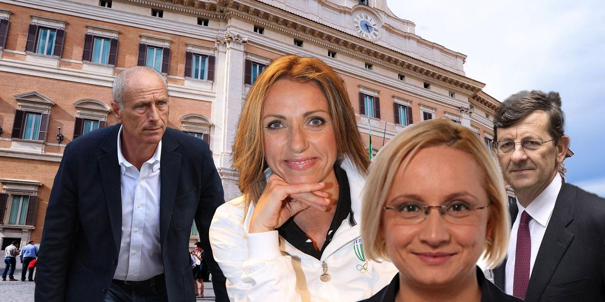 Massimo Caputi, Valentina Vezzali, Ileana Cathia Piazzoni, Vittorio Colao.