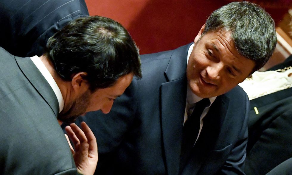 Matteo Renzi e Matteo Salvini