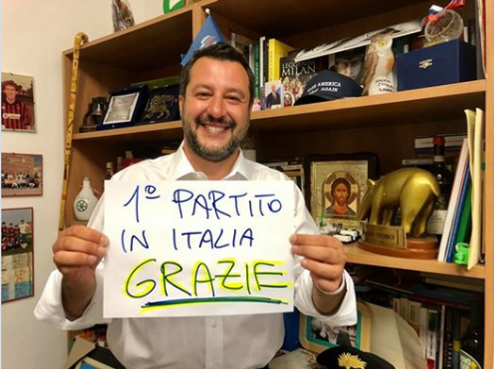Matteo Salvini elezioni europee lega