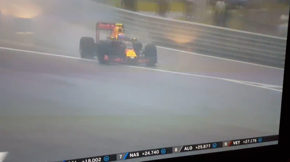 Max Verstappen varese controllo bagnato formula 1 video
