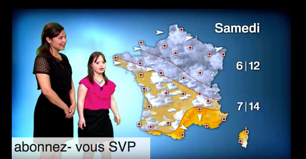 Mélanie Ségart conduce le previsioni del tempo su France 2