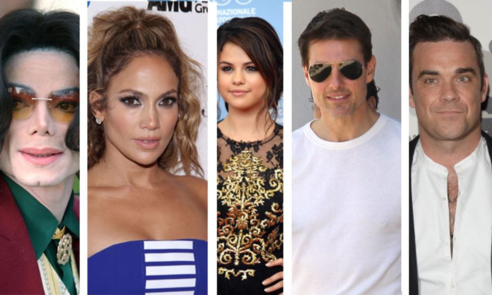 Micheal Jackson ubriaco, J.Lo forse mamma, Selena Gomez a Venezia, Tom Cruise scaricato, Robbie Williams cerca gli Ufo