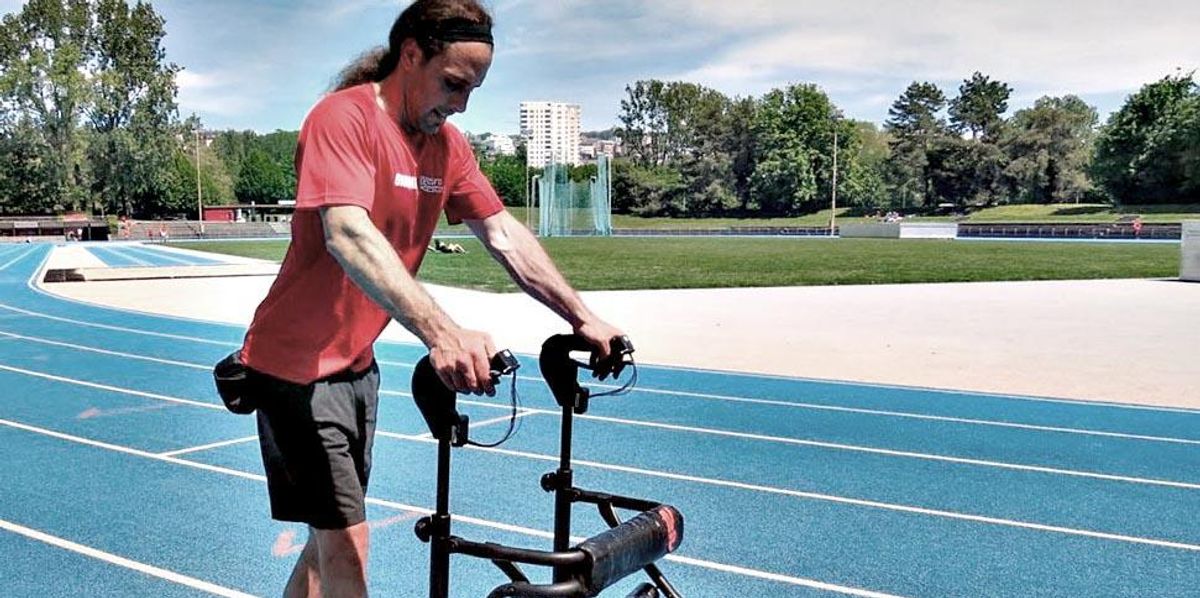 Michel Roccati, atleta torinese paraplegico