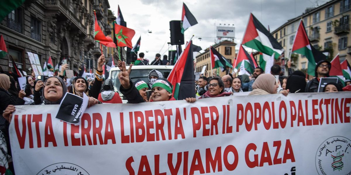 ​Milano, manifestazione pro Palestina