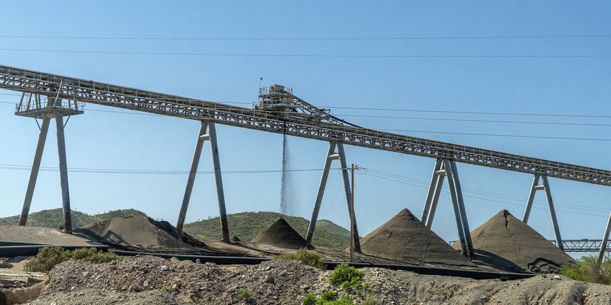 ​Miniere di fosforo le miniere a Laâyoune, Sahara occidentale,