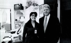 Monica Lewinsky con Bill Clinton