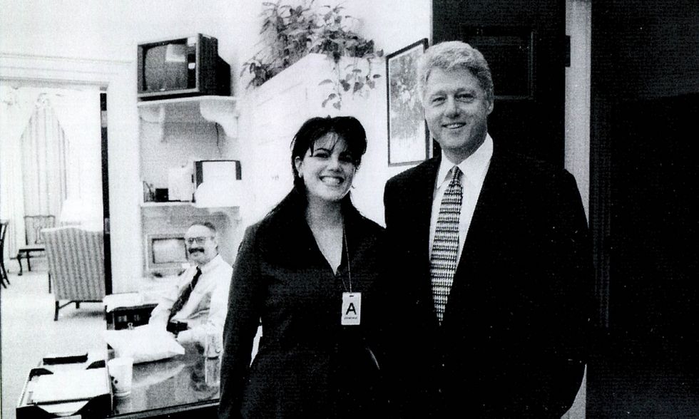 Monica Lewinsky con Bill Clinton