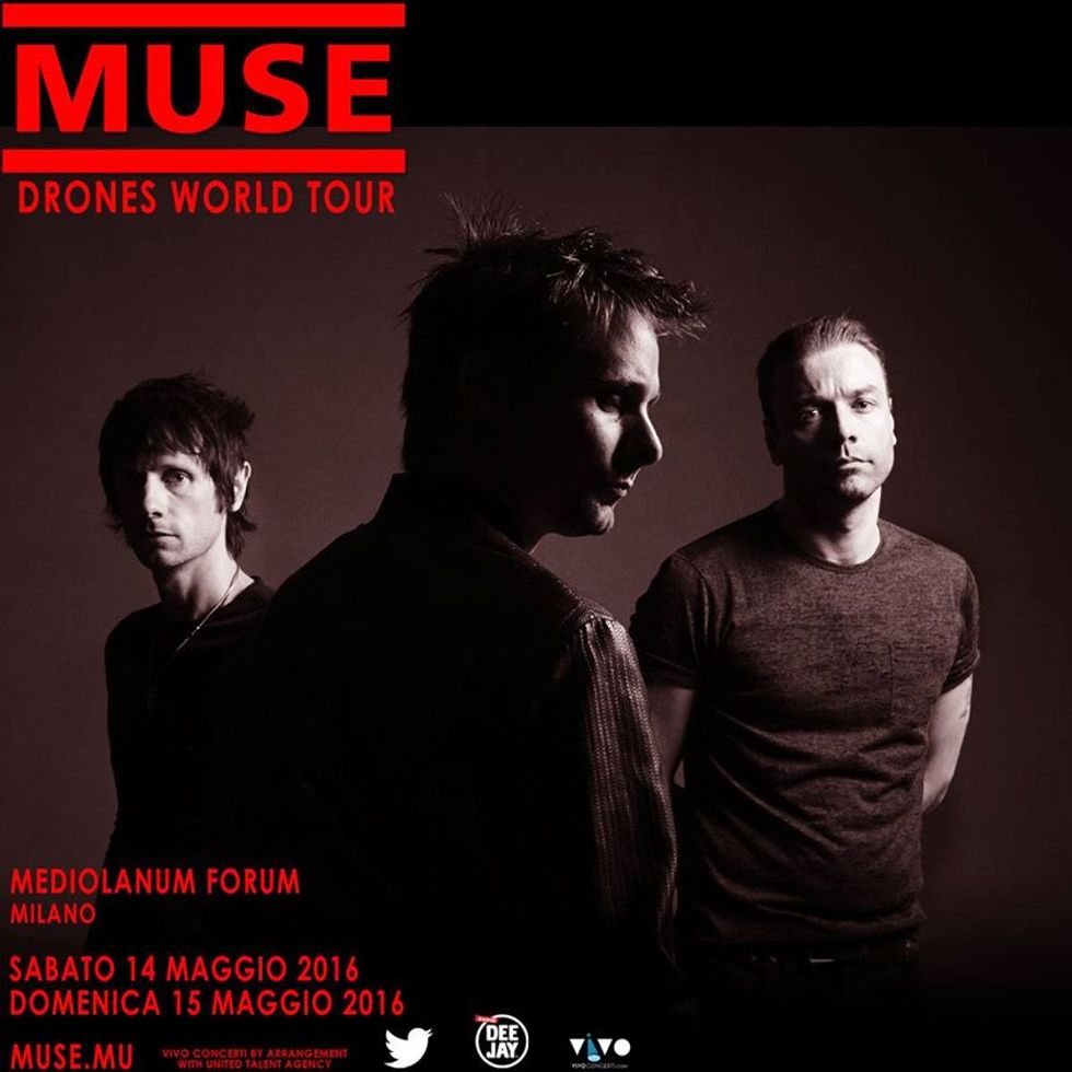Muse in concerto a Milano il 14 e 15 maggio 2016