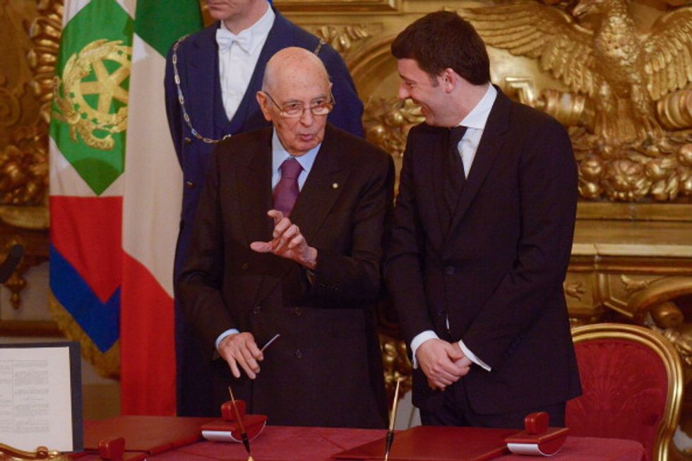 Napolitano, lo stopper di Renzi