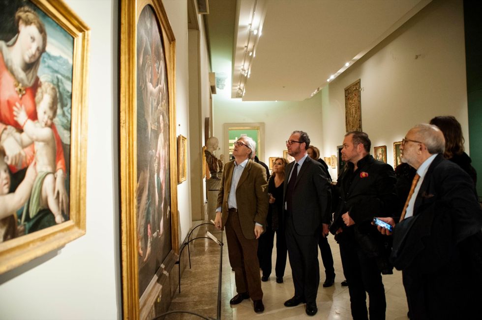 Vittorio Sgarbi e la lezione al Museo Capodimonte
