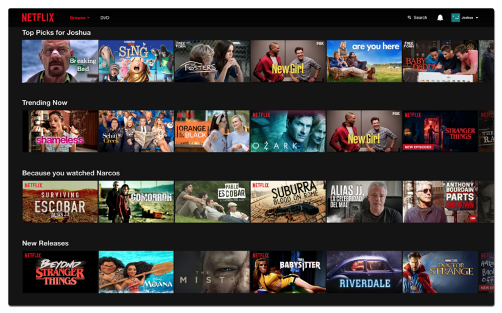 Netflix: prove tecniche di tv del futuro