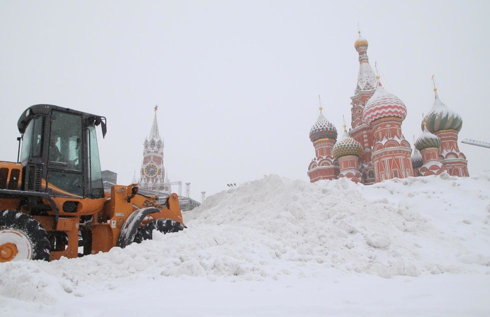 Nevicata record a Mosca