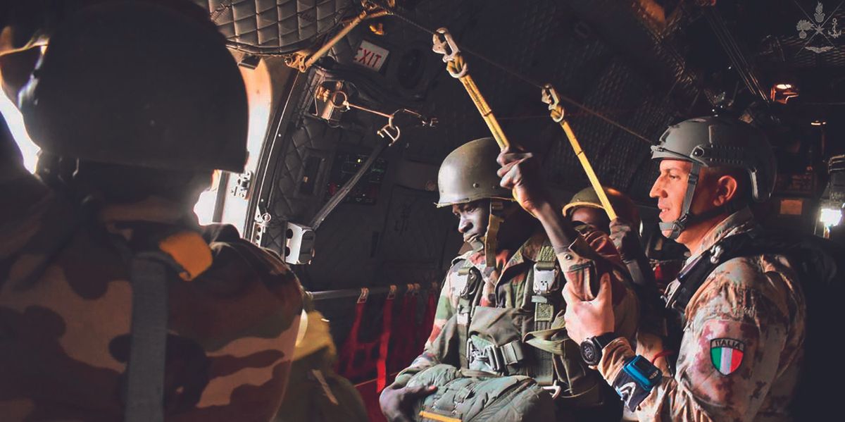 Niger, soldati, paracadutisti, Ministero della Difesa