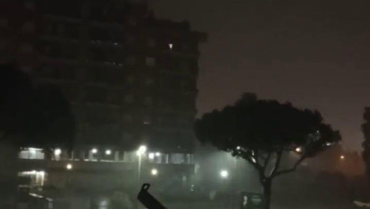 Nubifragio e temporale nella notte su Roma | video