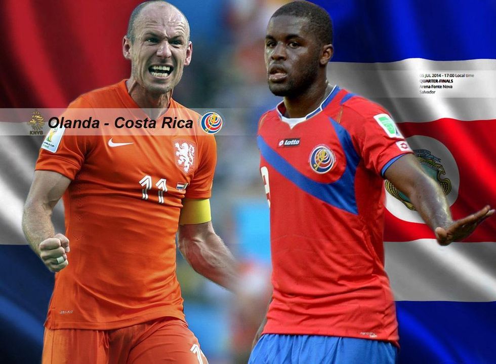 Olanda-Costa Rica, l'occasione di Robben e Van Persie