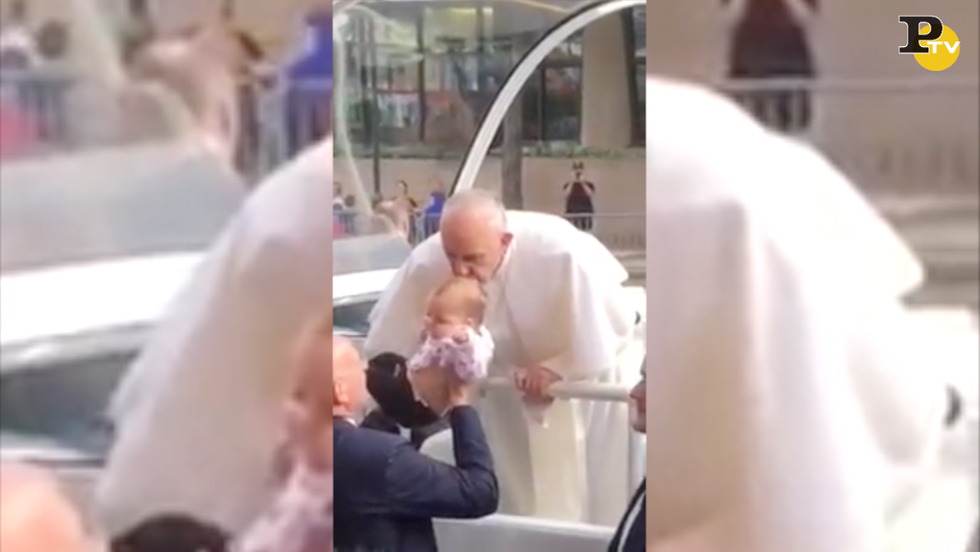 Papa Francesco miracolo bacio Gianna bambina malata tumore guarita