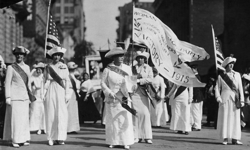 Parata per il suffragio femminile a New York