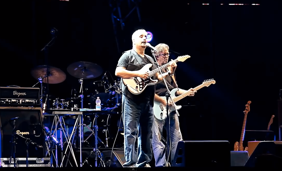 Pino Daniele ed Eric Clapton: quella notte a Cava dei Tirreni