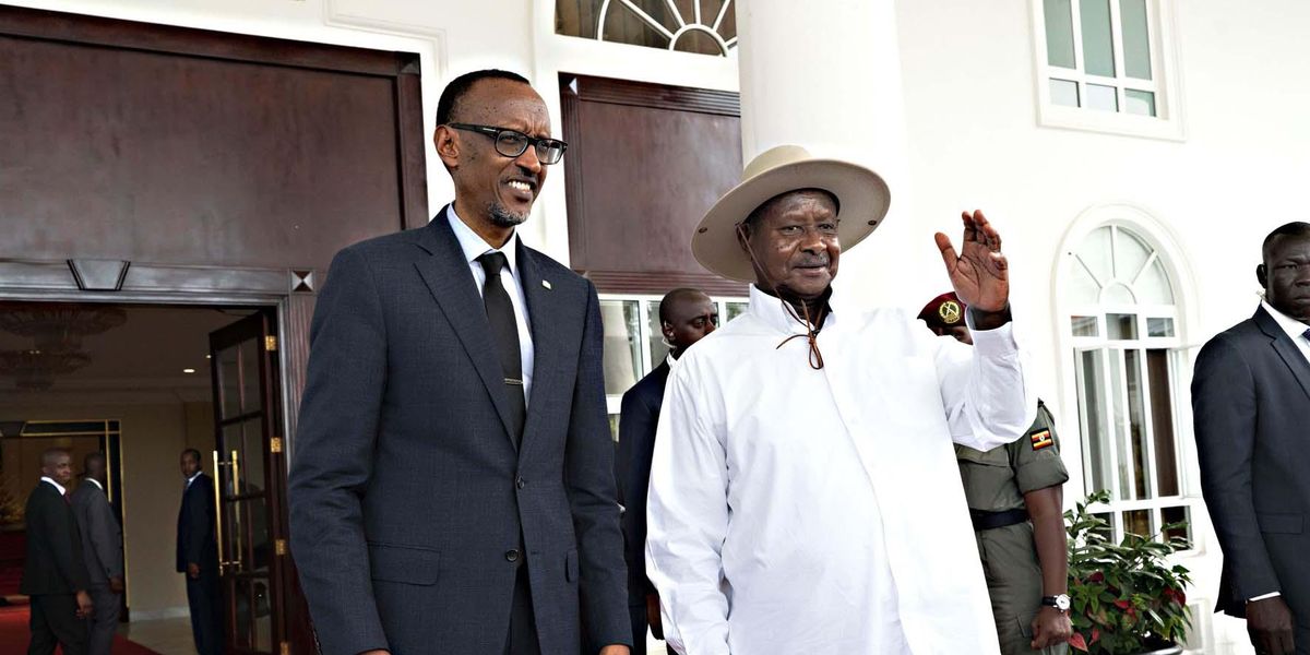 Presidente Uganda Yoweri Kaguta Museveni Presidente Ruanda Paul Kagame
