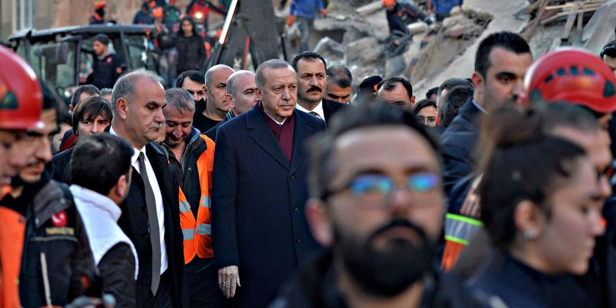 Recep Tayyip Erdogan terremoto Turchia