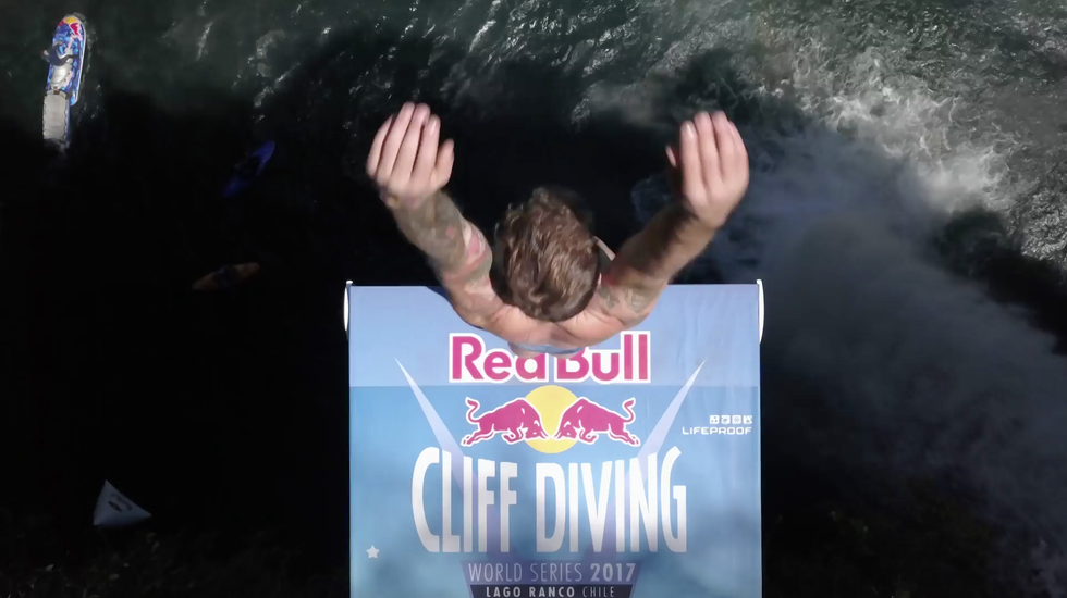 red bull cliff diving world topue 2017 finale cile