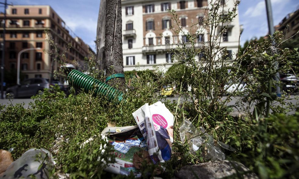 Roma rifiuti emergenza