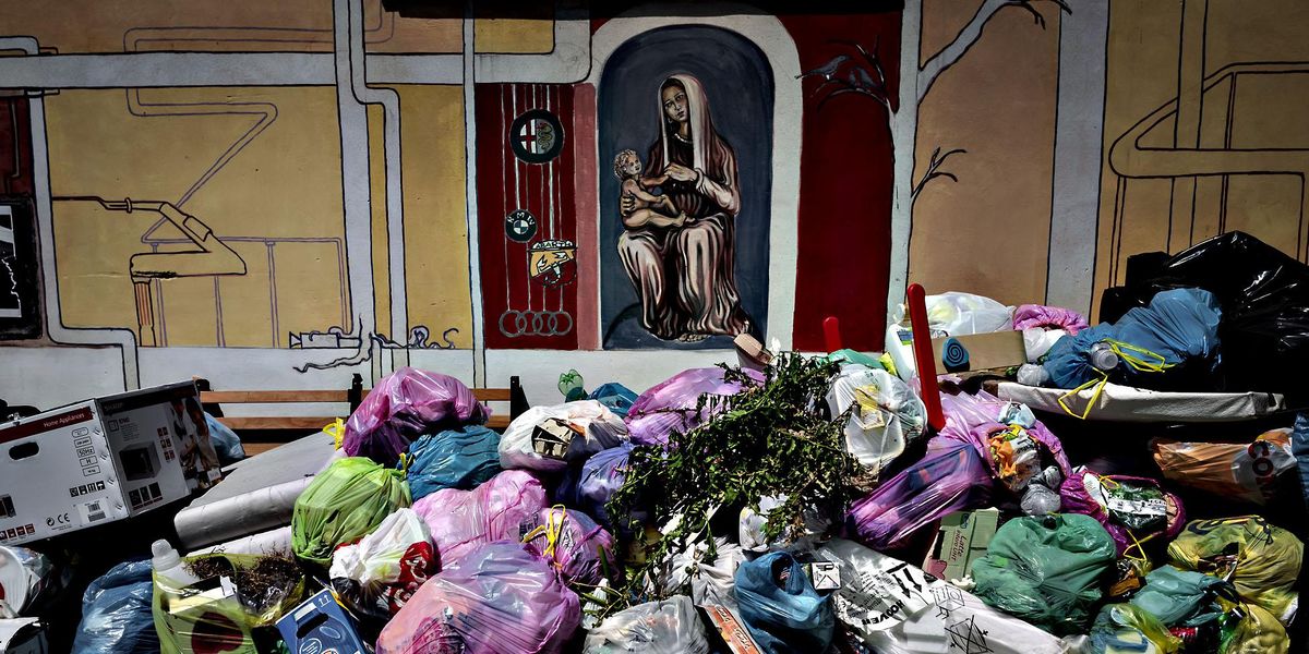 Roma rifiuti immondizia