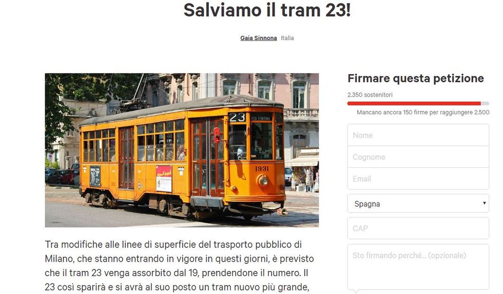Salviamo il tram 23