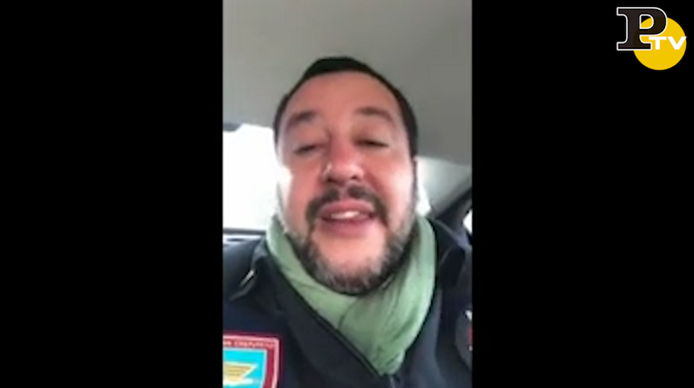 Salvini a Rigopiano video
