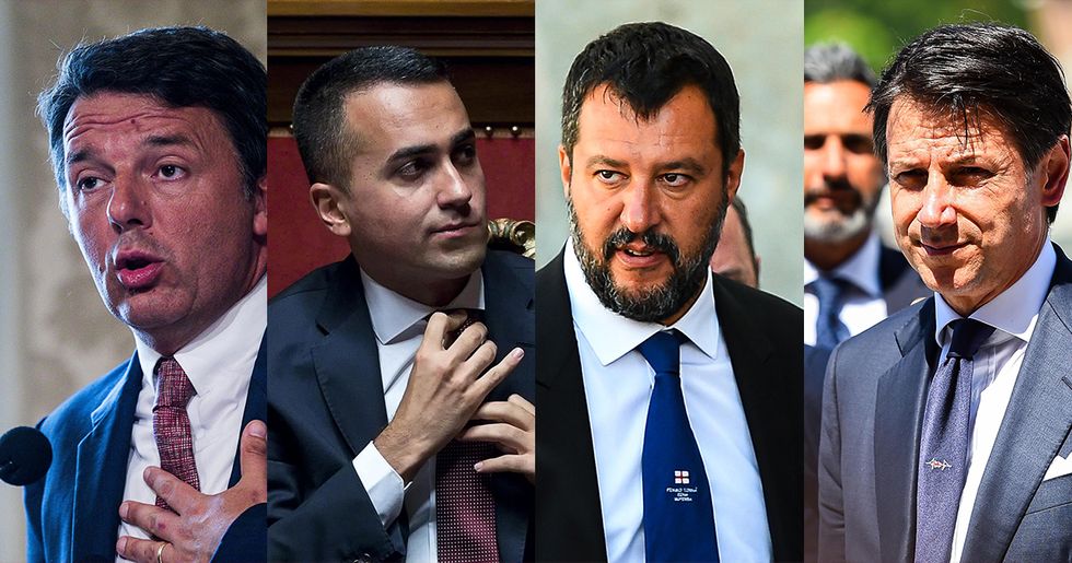 Salvini Di Maio Conte Renzi