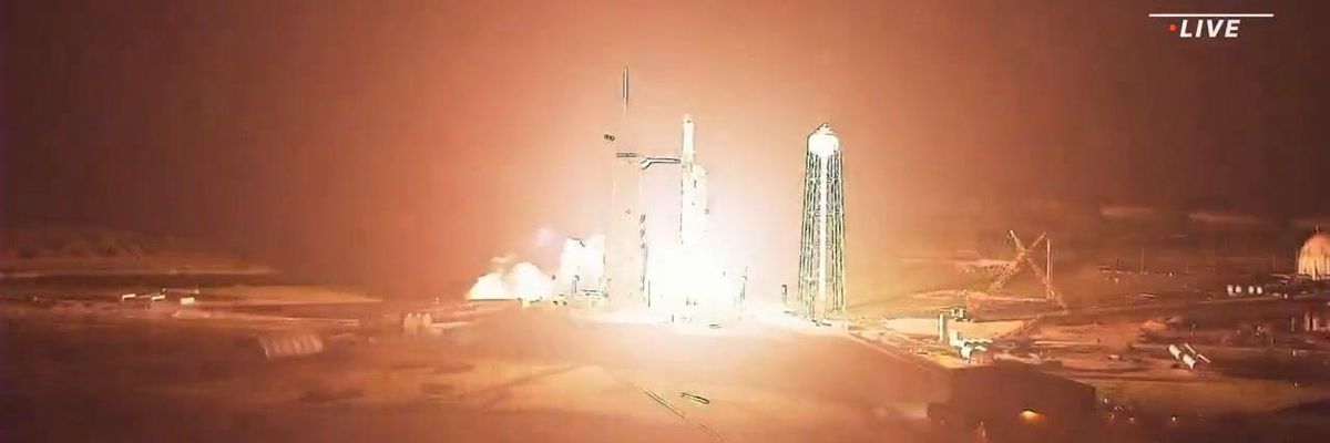 Samantha Cristoforetti partita a bordo del razzo di SpaceX | Video
