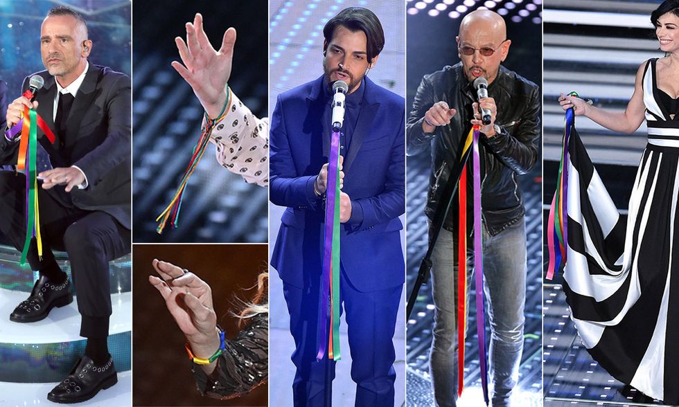 Sanremo 2016, artisti rainbow per le unioni civili