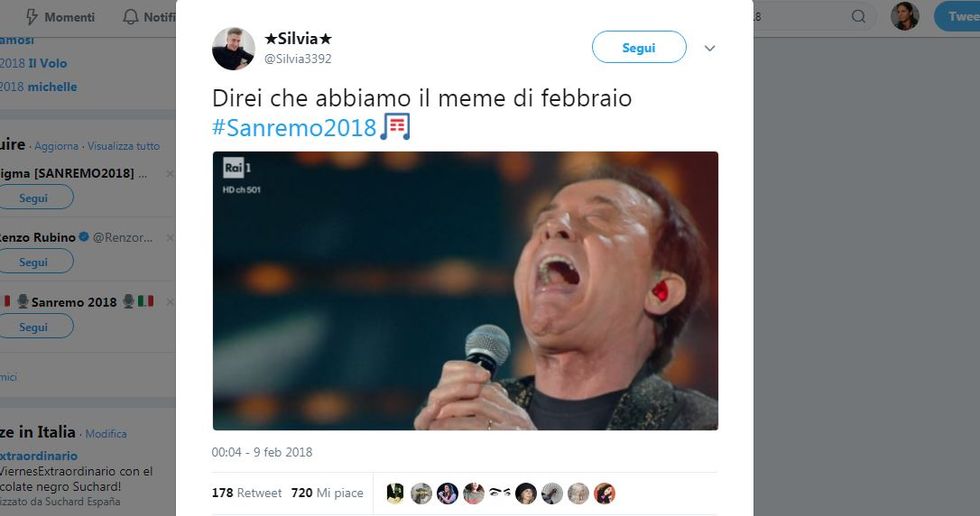 Sanremo 2018, i migliori tweet della terza serata
