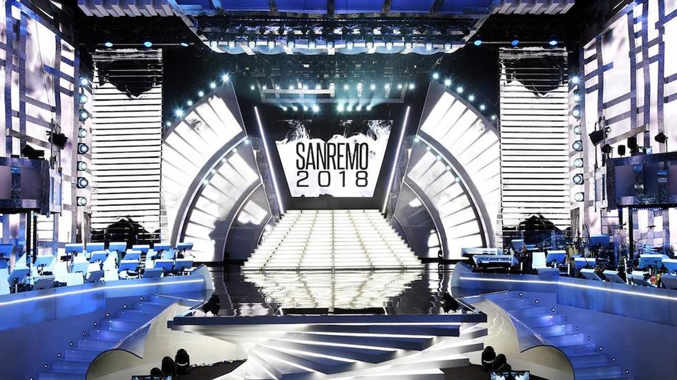 Sanremo 2018 scenografia