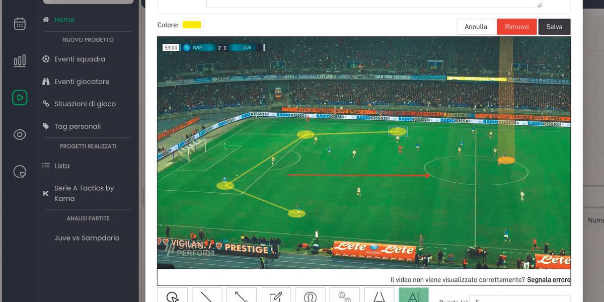 ​schermata piattaforma Kama Sport