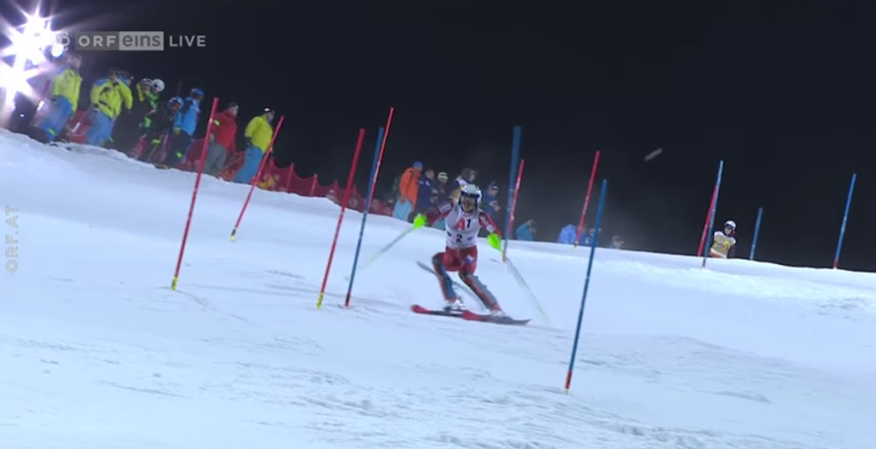 sci palle di neve kristoffersen schladming slalom speciale video