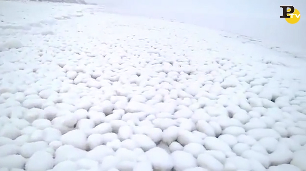 Siberia palle di ghiaccio