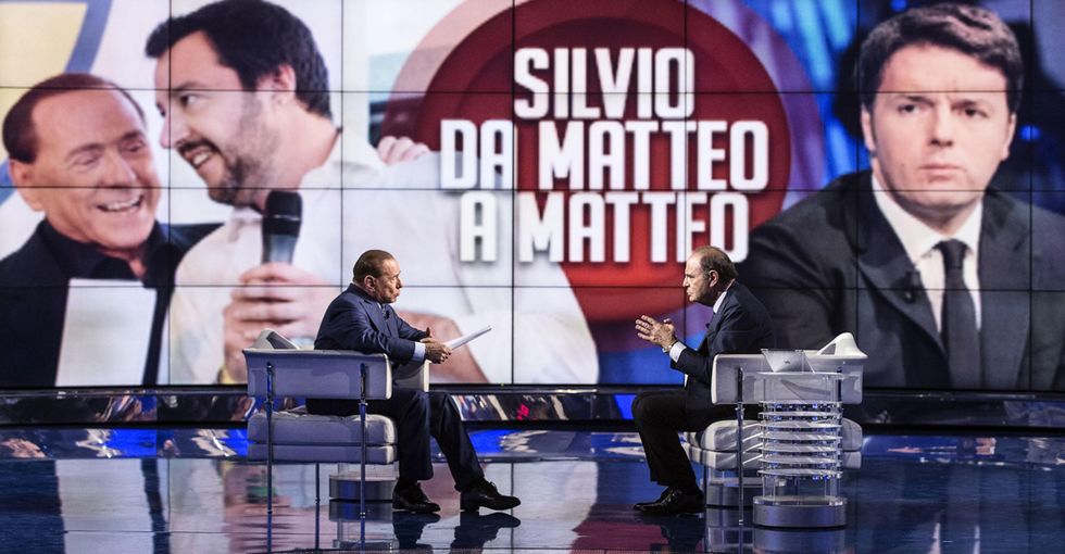 Berlusconi a Porta a Porta: "Il leader del centro-destra verrà fuori da solo"