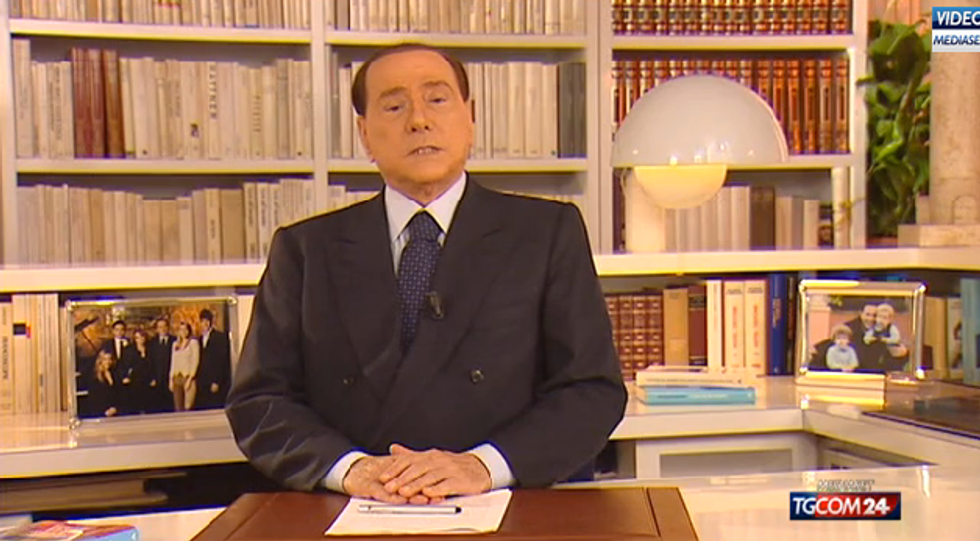 Il videomessaggio di Silvio Berlusconi