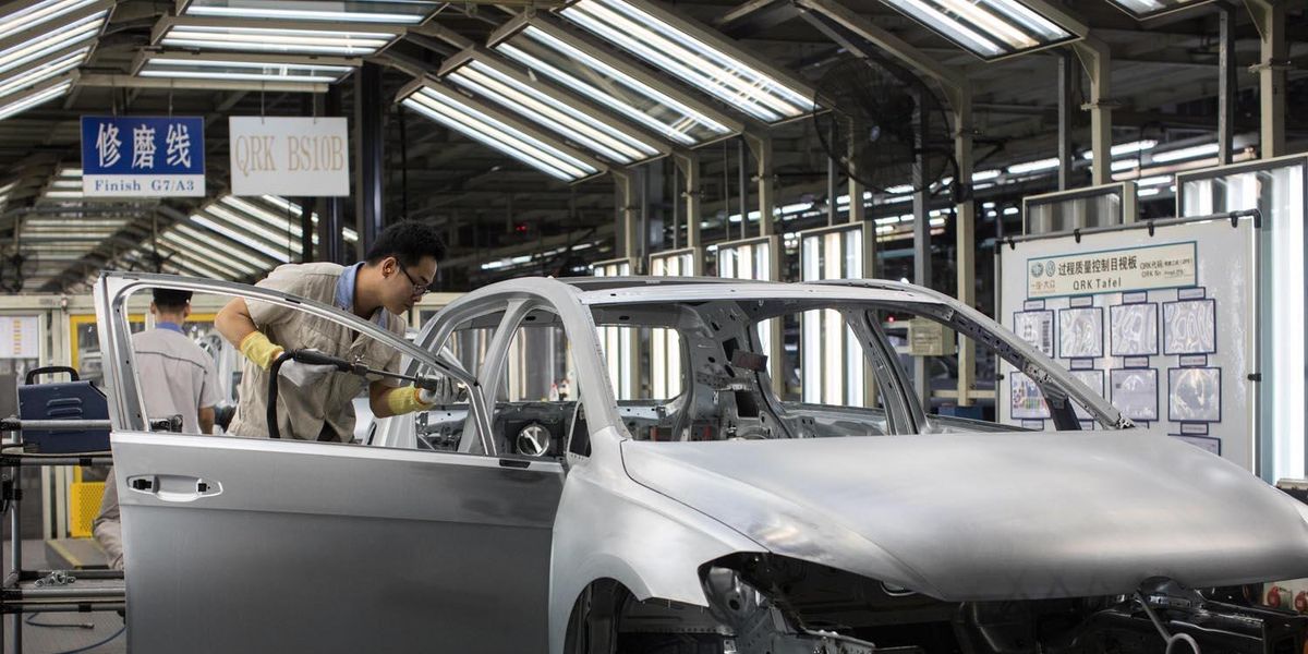 Stabilimento FAW-Volkswagen a Foshan, provincia di Guangdong, Cina