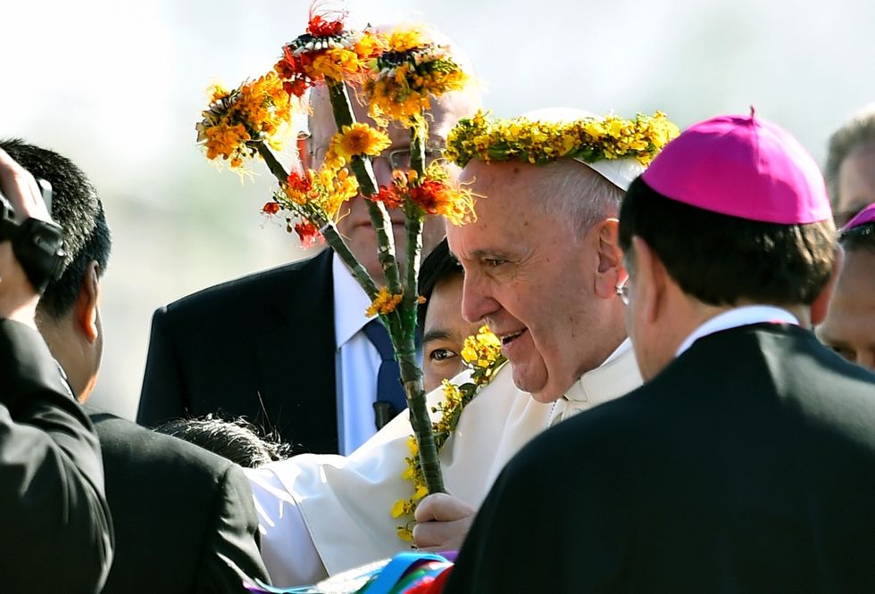 Papa Francesco chiede perdono agli indios