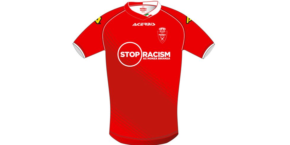 La maglia del Monza contro il razzismo