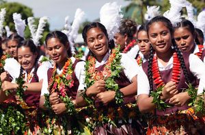 Studentesse della Repubblica di Tonga