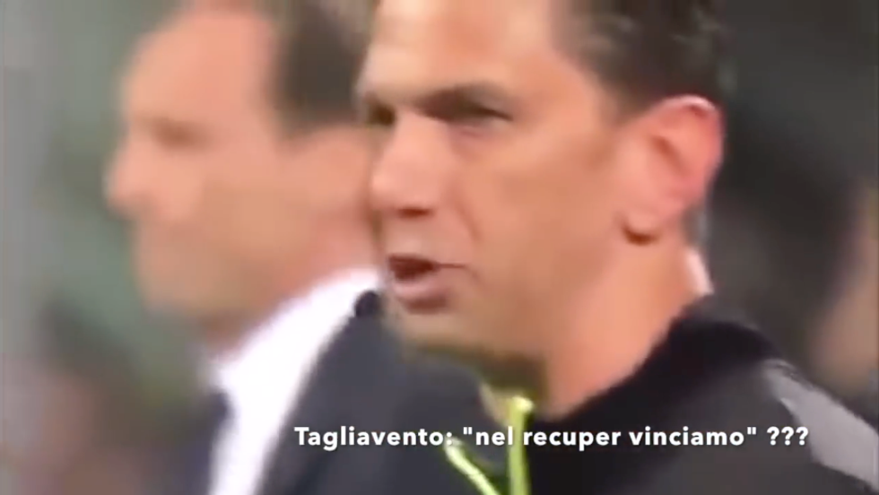 Tagliavento nel recupero vinciamo Inter-Juventus video